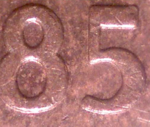 1 cent 1985 - Blunt 5