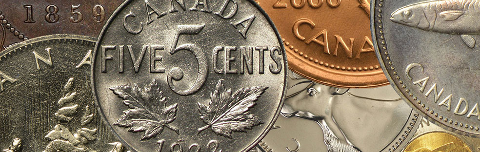 Canadian coins price guide, values, errors and varieties