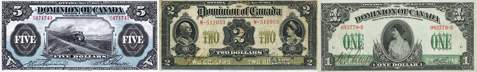 Dominion of Canada banknotes price guide and values