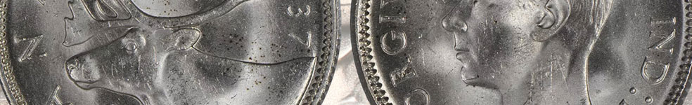Valeur des pièces de 25 cents de 1937 à 1964