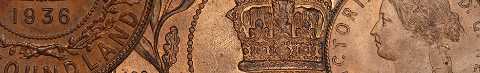 Valeur des pièces de 1 cent de 1865 à 1947 de Terre-Neuve