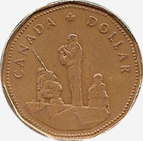 One Dollar 1995 Canadian Prooflike Loonie $1.00 