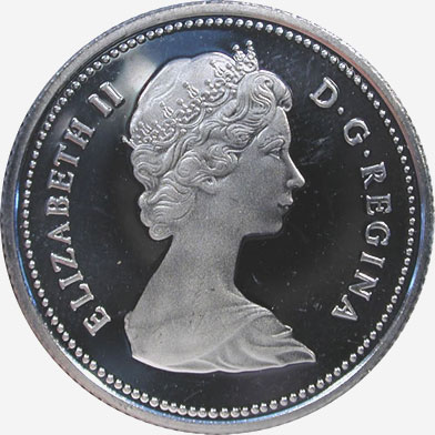 Brilliant Uncirculated 1973 Canada Commemorative 25 Cents From Mint's Roll 