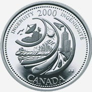 2000 CANADA 25¢ JULY CELEBRATION BRILLIANT UNCIRCULATED QUARTER